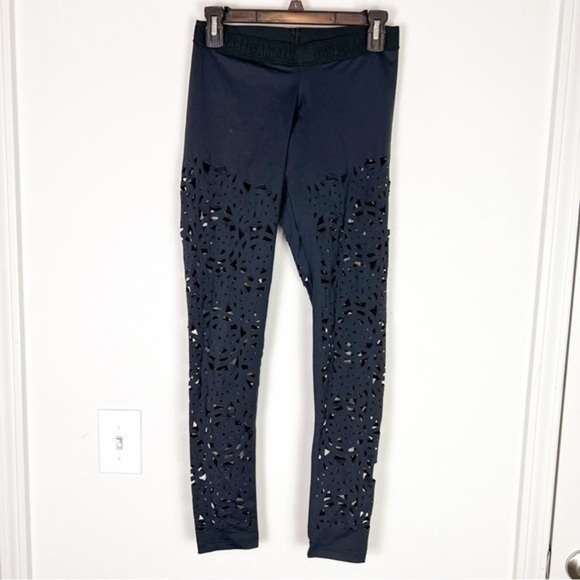Labellamafia Pants - Labellamafia leggings womens medium black see through leg workout gym